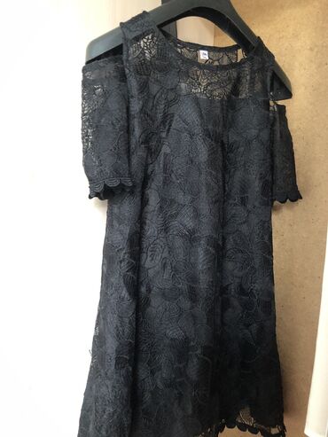 женское платье 54р: XS, S, цвет - Черный