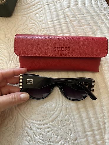 Очки: GUESS qadın gün eynəyi - Model: Qara çərçivəli, “cat-eye” (pişik — 2