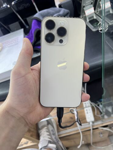 пассивное сетевое оборудование cisco: IPhone 14 Pro, Колдонулган, 256 ГБ, Алтын, Коргоочу айнек, Каптама, 85 %