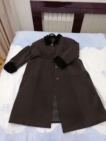 ikinci el palto: Palto 8XL (EU 56), rəng - Qəhvəyi