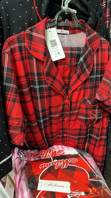 Пижамы: Пижама, Муслин, Турция, В полоску, С кружевом, Для невесты, XS, 2XL, 2XS — 26