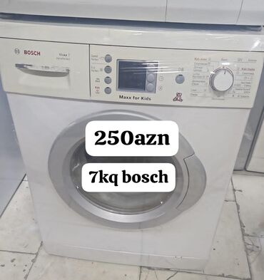 Paltaryuyan maşınlar: Paltaryuyan maşın Bosch, 7 kq, İşlənmiş, Avtomat, Ünvandan götürmə, Ödənişli çatdırılma