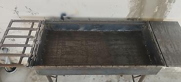 kömür istehsalı: Metaldan hazırlanmış manqal/qril masası - Material: qalın gövdəli — 5