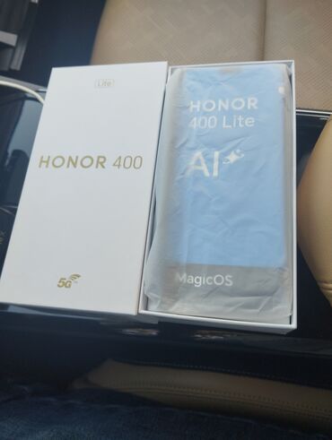 telfon honor: Honor 400 Lite, 256 GB, rəng - Gümüşü, Barmaq izi