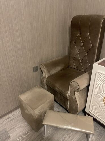 Çarpayılar: Kreslo, Vеlur parça, Kredit yoxdur, Çatdırılma yoxdur
