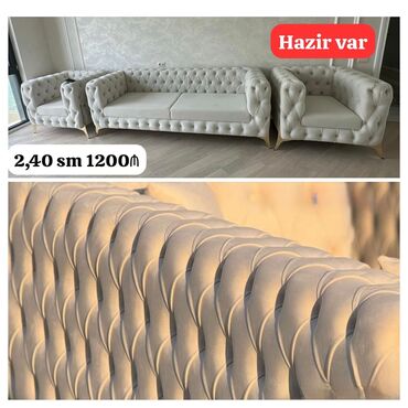 Divan və kreslo dəstləri: Yeni, Divan, 2 kreslo