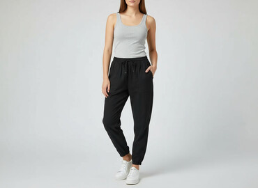 pepco kapcie baleriny: Material trousers for women, size S