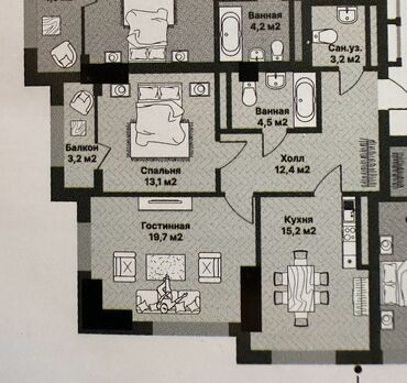 продаю элитку: 2 комнаты, 70 м², Элитка, 17 этаж, ПСО (под самоотделку)