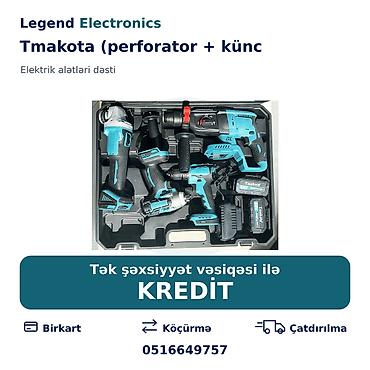 drel: Elan başlığı: Elektrik alətlər dəsti Tmakota (perforator + künc — 1