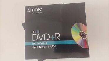 informatika kitabi: Bir ədədi 0.50 qəp. DVD disk. Firma TDK. Tayvan istehsalı. 16X/ 120