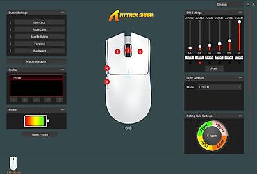 darmoshark n3: Беспроводная ультралегкая мышь Attack Shark X11 Технические — 2