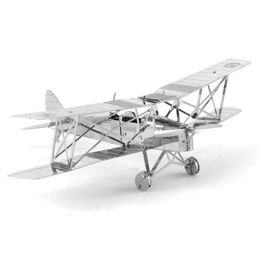 3d конструкторы: Металлический 3d пазл. Истребитель " Tiger Moth " О товаре Размер