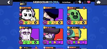 Другое: Brawl stars hesabı, 33.500 Kupa Full Dolu hesabdı, Hesabda 330 elmas — 2