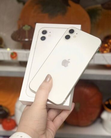 айфон 11 новые: IPhone 11, Колдонулган, 128 ГБ, Заряддоочу түзүлүш, Кабель, Куту, 74 %