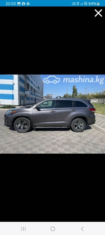 Toyota: Toyota Highlander: 2019 г., Гибрид, Внедорожник