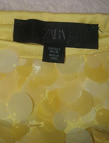 karirano: Zara mini suknja sa šljokicama - Brend: ZARA - Veličina: S (EUR/USA — 2
