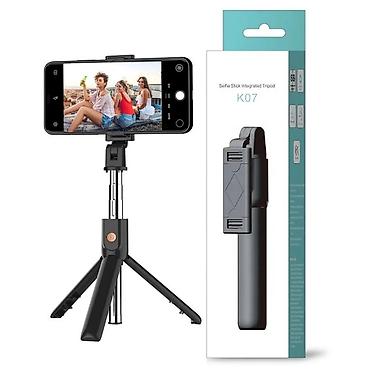 self portrate: Kateqoriya: Tripodlar və selfi çubuqları K07 Bluetooth Selfie Stick — 1