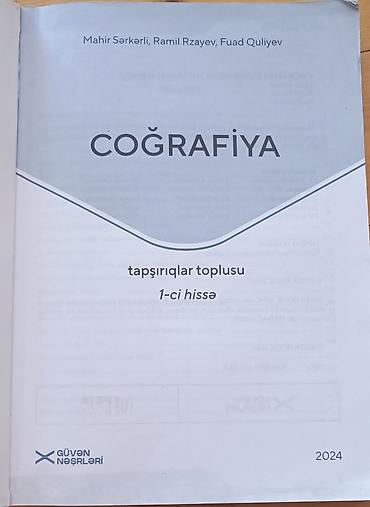 dunya kuboku: Coğrafiya 11-ci sinif, 2024 il — 2