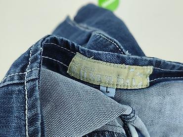 jeans drill: Ogrodniczki damskie, rozmiar L — 4