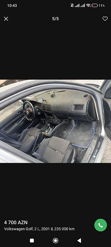 Volkswagen: Volkswagen Golf: 2 l | 2001 il Hetçbek — 5
