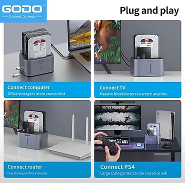 thunderbolt display: Док-станция GODO GDPD07T-U для SATA жестких дисков/SSD 2.5/3.5 с — 3