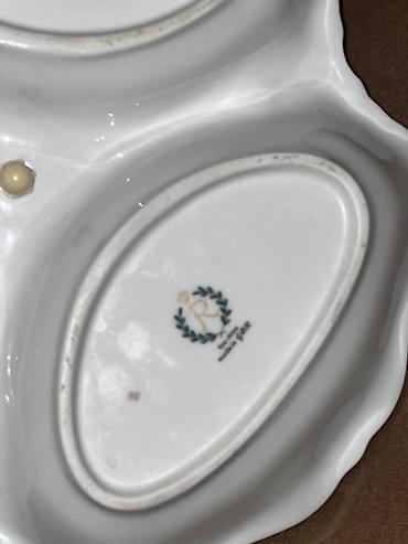 Süfrə aksesuarları: Reichenbach GDR Cerezlik 26sm. Ortadaki qlupu silkelenir altdan sixmaq — 2