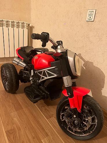 мотоцикл для детей: Uşaq üçün elektrikli üçtəkərli motosiklet – “DUCATI” dizaynlı - — 1