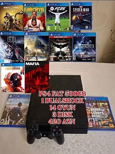 2 el ps4 fiyatları: PS4 Fat 500GB oyun paketi Komplekt: - PlayStation 4 Fat, 500GB yaddaş — 1