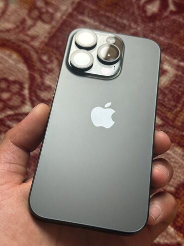 купить антенну для цифрового тв: IPhone 15 Pro, Колдонулган, 256 ГБ, Black Titanium, Коргоочу айнек, Каптама, 88 %