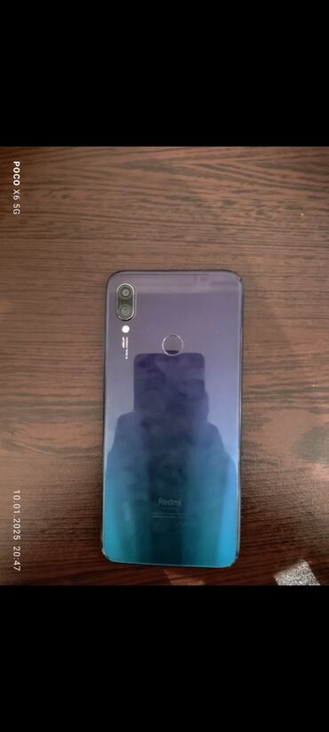 Xiaomi: Xiaomi Redmi Note 7, 64 GB, rəng - Göy, 
 Sensor, Barmaq izi, Face ID