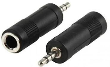 Zvučnici, slušalice i mikrofoni: Adapter 6.35 mm (1/4") ženski na 3.5 mm muški TRS stereo - Pretvara — 1