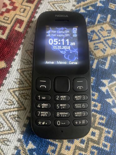 yevlax telefon: Nokia 106, цвет - Черный, Кнопочный