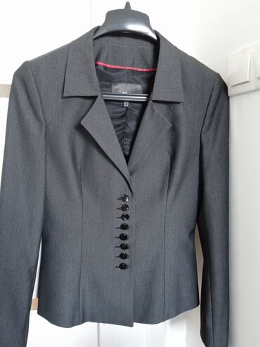 пиджак серый: Пиджак, Классическая модель, Турция, 2XL (EU 44)