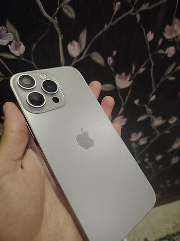 IPhone 15 Pro Max, Б/у, 1 ТБ, Natural Titanium, Коробка, 100 %