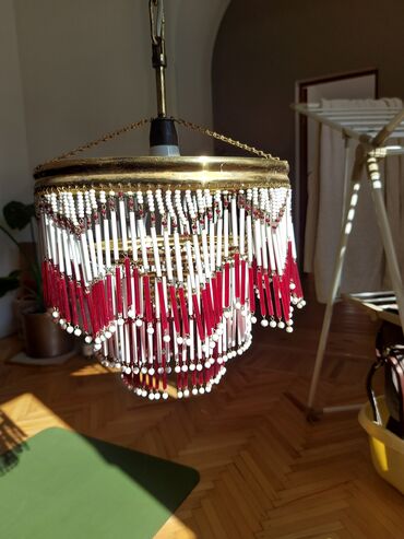 запчасти на люстры: Подвесная люстра с бахромой из стеклянных подвесок - Двухъярусный