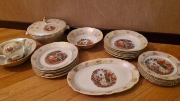 фольксваген джетта 6: Обеденный набор, Фарфор, 6 персон, Германия