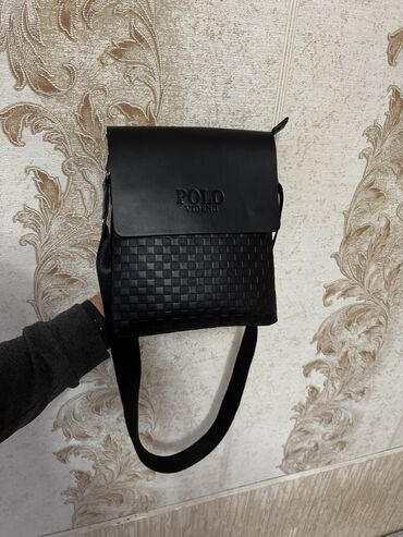 Барсетки: Барсетка, Материал: Искусственная кожа, Разделенные отделения, Регулируемый ремень, Съёмный ремень, Новый — 8