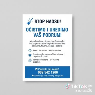 Usluge u domaćinstvu: Usluga: Čišćenje i raščišćavanje prostora – “Čisto & Brzo” Opis — 9