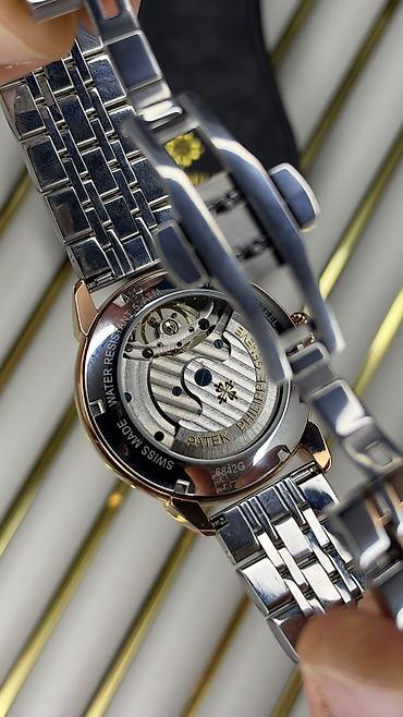 mirvari reng: Patek Philippe qol saatı – avtomatik mexanizm, safir şüşə, 5 ATM suya — 6