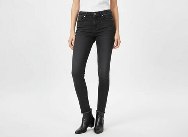 spodnie woskowane house: H&M Basic, Jeansy damskie, rozmiar XS