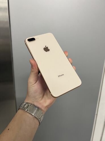Apple iPhone: IPhone 8 Plus, Б/у, 64 ГБ, Rose Gold, Защитное стекло, Чехол, 100 %