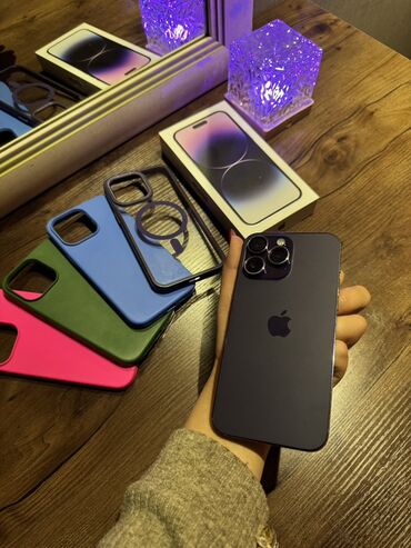 Apple iPhone: IPhone 14 Pro Max, Б/у, 512 ГБ, Deep Purple, Коробка, 84 % — 3