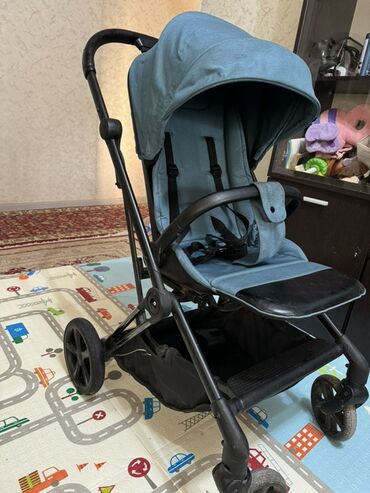 бу коляски для новорожденных: Коляска, цвет - Голубой, Б/у