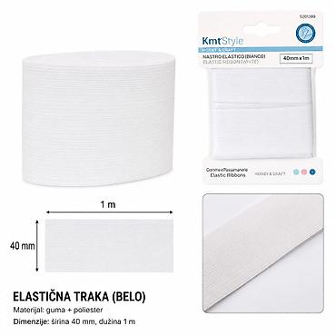 KMT Zatezač tereta bela 5201389 Elastična traka (bela) namenjena za