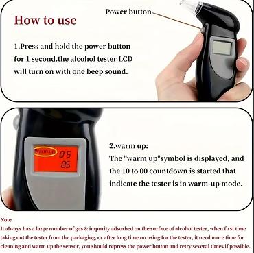 Алкотестеры: Rəqəmsal Nəfəs Alkoqol Testeri - Yüksək dəqiqlikli sensor və rəqəmsal — 6