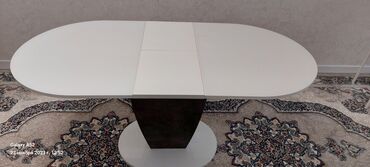 стол обеденный овальный раздвижной: Стол, цвет - Белый, Новый