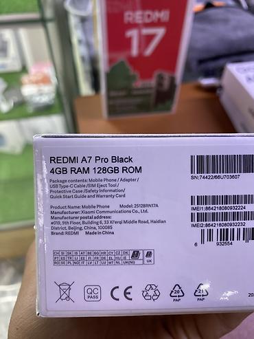 apple watch 4 цена в бишкеке: Redmi, Redmi A7 Pro, Новый, 128 ГБ, цвет - Черный, В рассрочку, 2 SIM — 2