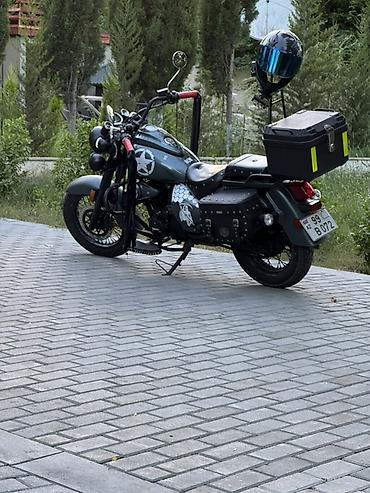 elektrikli skuterler m4 max: Kruizer tərzli motosiklet – fərdi hərbi-tematik dizaynlı — 1