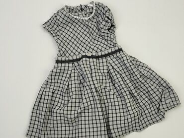beżowa koszula w krate: Sukienka, Mayoral, 5-6 lat, 110-116 cm, stan - Bardzo dobry