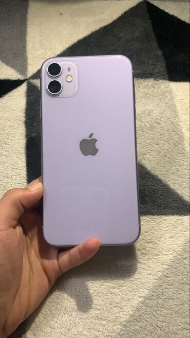 дистанционное микрофон: IPhone 11, Б/у, 64 ГБ, Защитное стекло, Чехол, 73 %